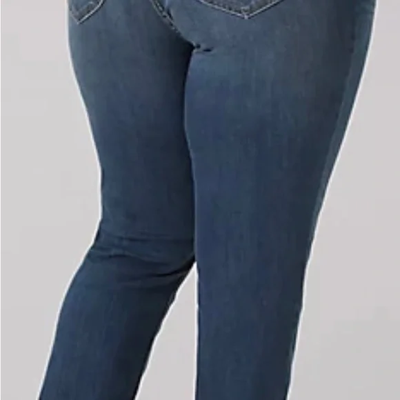 LEE Midrise Regular Fit Straight Jeans, size 20W Petite, NWT - Picture 2 of 10